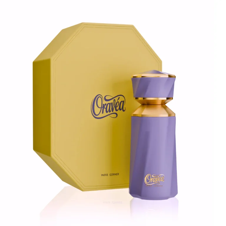 Oravea by Paris Corner perfume bottle featuring a sleek, elegant design